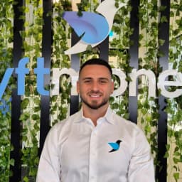 Anthony at the Lyft Money office