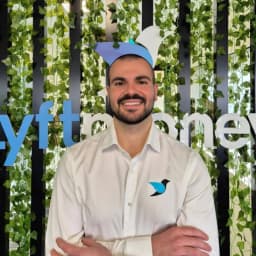 Stefan at the Lyft Money office